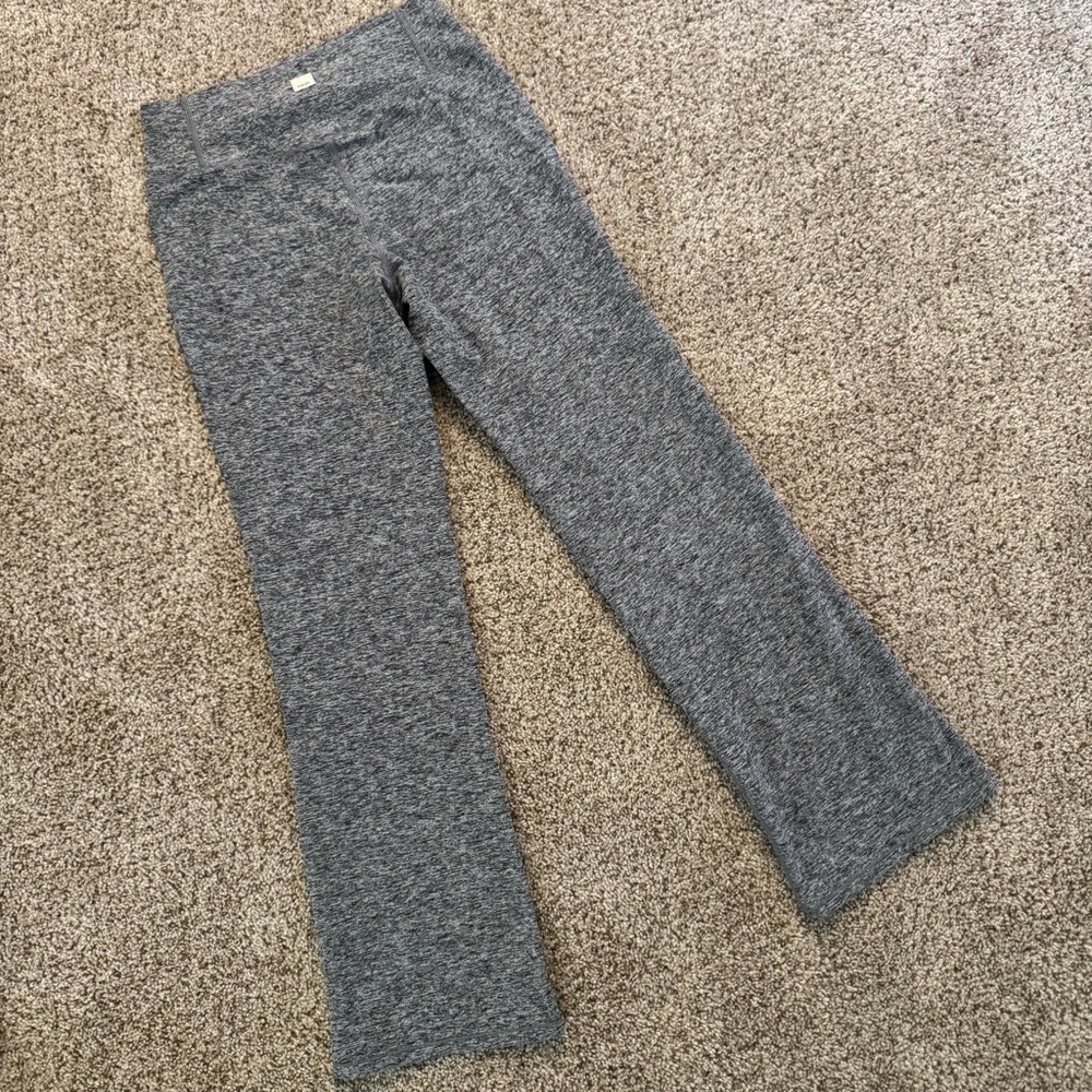 Grey flare leggings